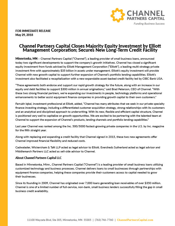 Channel Partners Capital