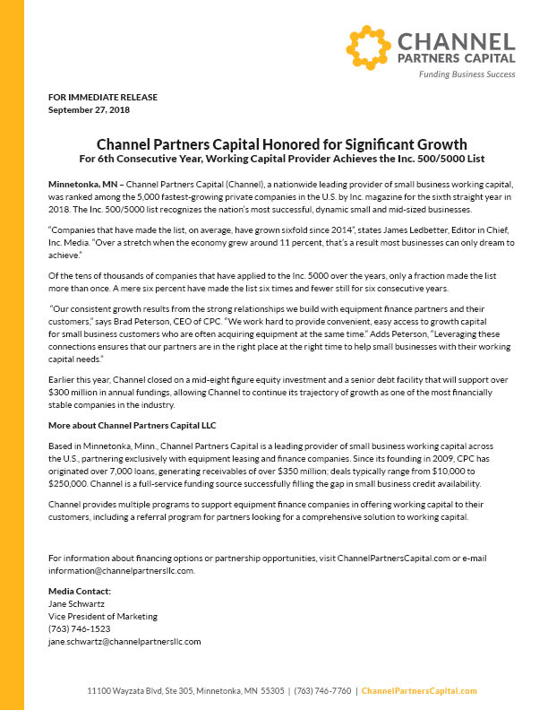 Channel Partners Capital